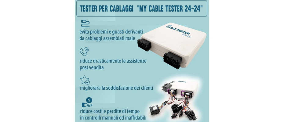 Controllare i cablaggi senza errori: come MY CABLE TESTER 24-24 semplifica il controllo qualità